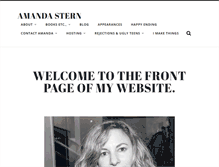 Tablet Screenshot of amandastern.com